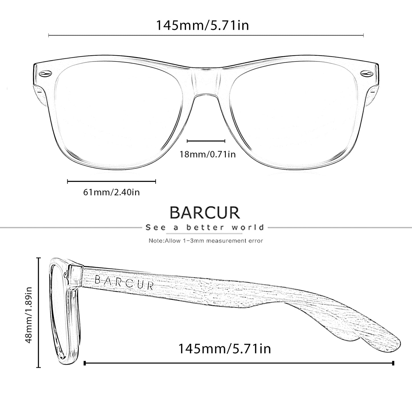 Óculos de Sol Madeira Luxo Polarizado